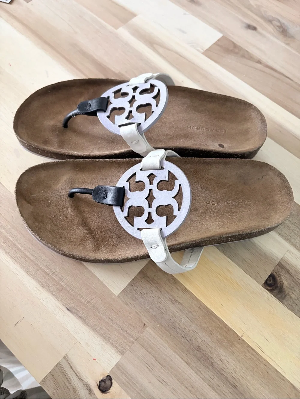 Tory Burch Miller Cloud Sandal Spring Lavender/Perfect Black/New Ivory